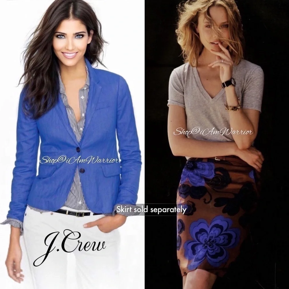 J.Crew sapphire blue rayon blend schoolboy blazer *shop@iamwarrior